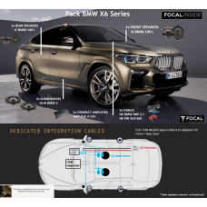 FOCAL INSIDE Speaker Upgrade Pack 6.2 Impulse to Fit BMW X6 F16 2014-2019